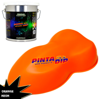 Tinta Dip Laranja Neon 4...